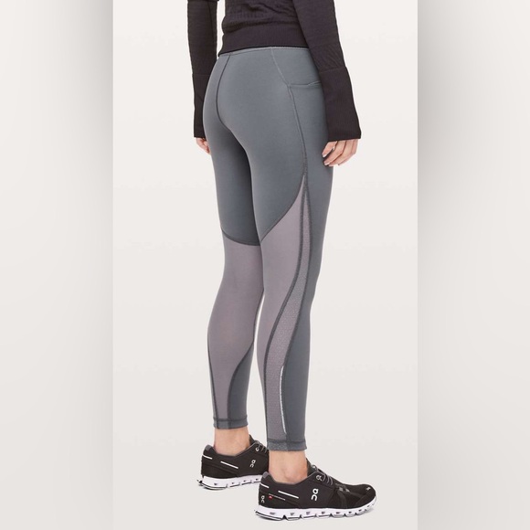 NWOT Lululemon Run Smoothly 7/8 Tight *25" Titanium - Picture 1 of 6